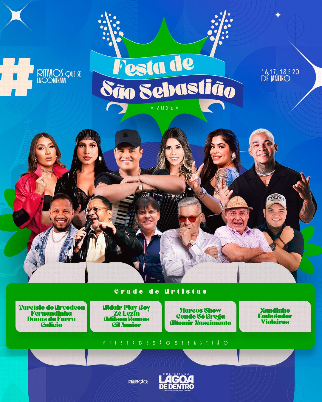 Festa de São Sebastião 2026 (imagem: Divulgação)