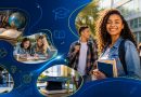 Estudantes participando de uma atividade educacional em sala de aula