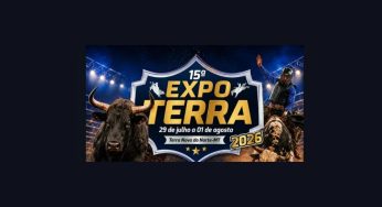 Expo Terra 2026 terá rodeio e shows de 29 de julho a 1º de agosto