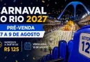 Ingressos Carnaval Rio 2027