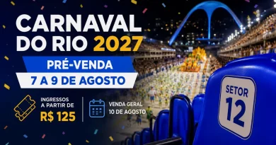 Ingressos Carnaval Rio 2027