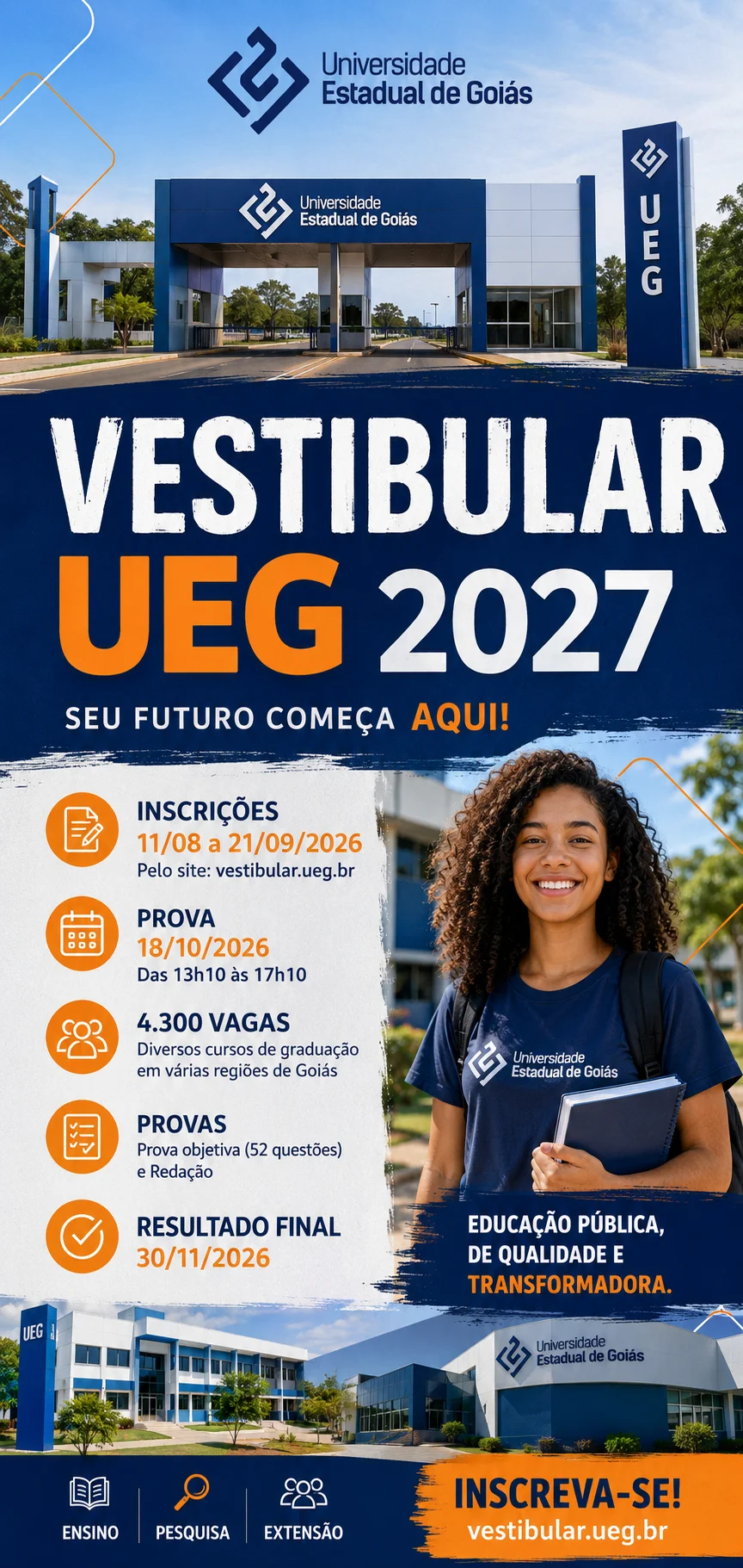 Edital Vestibular UEG 2027