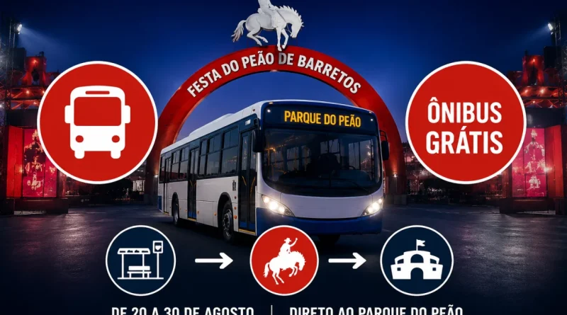 transporte gratuito Festa de Barretos 2026