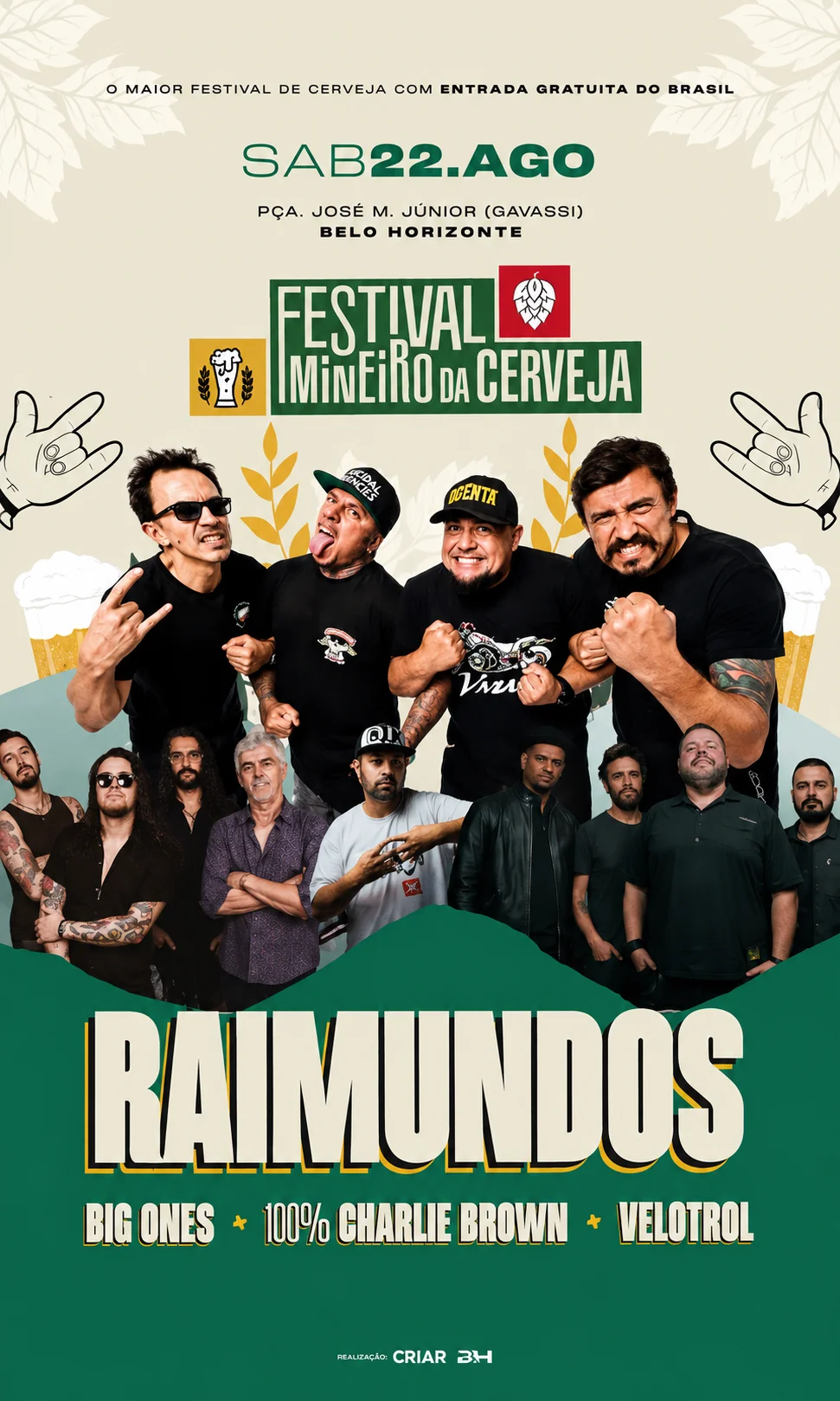 Festival Mineiro da Cerveja terá Raimundos em 2026