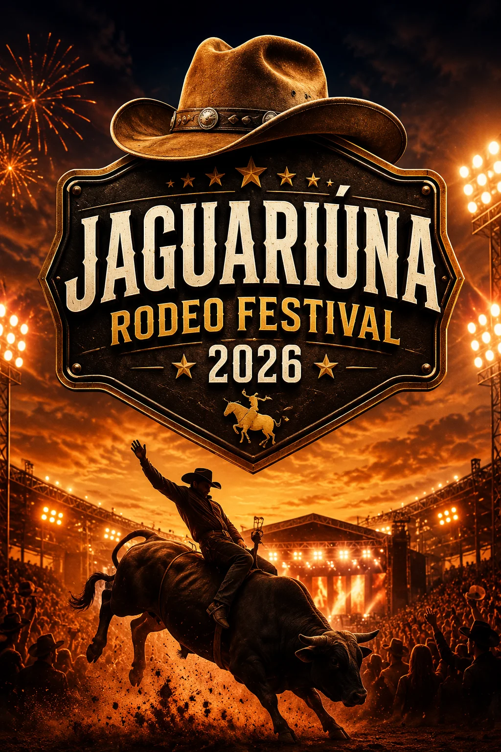 Jaguariúna Rodeo Festival 2026 (Imagem: IA)