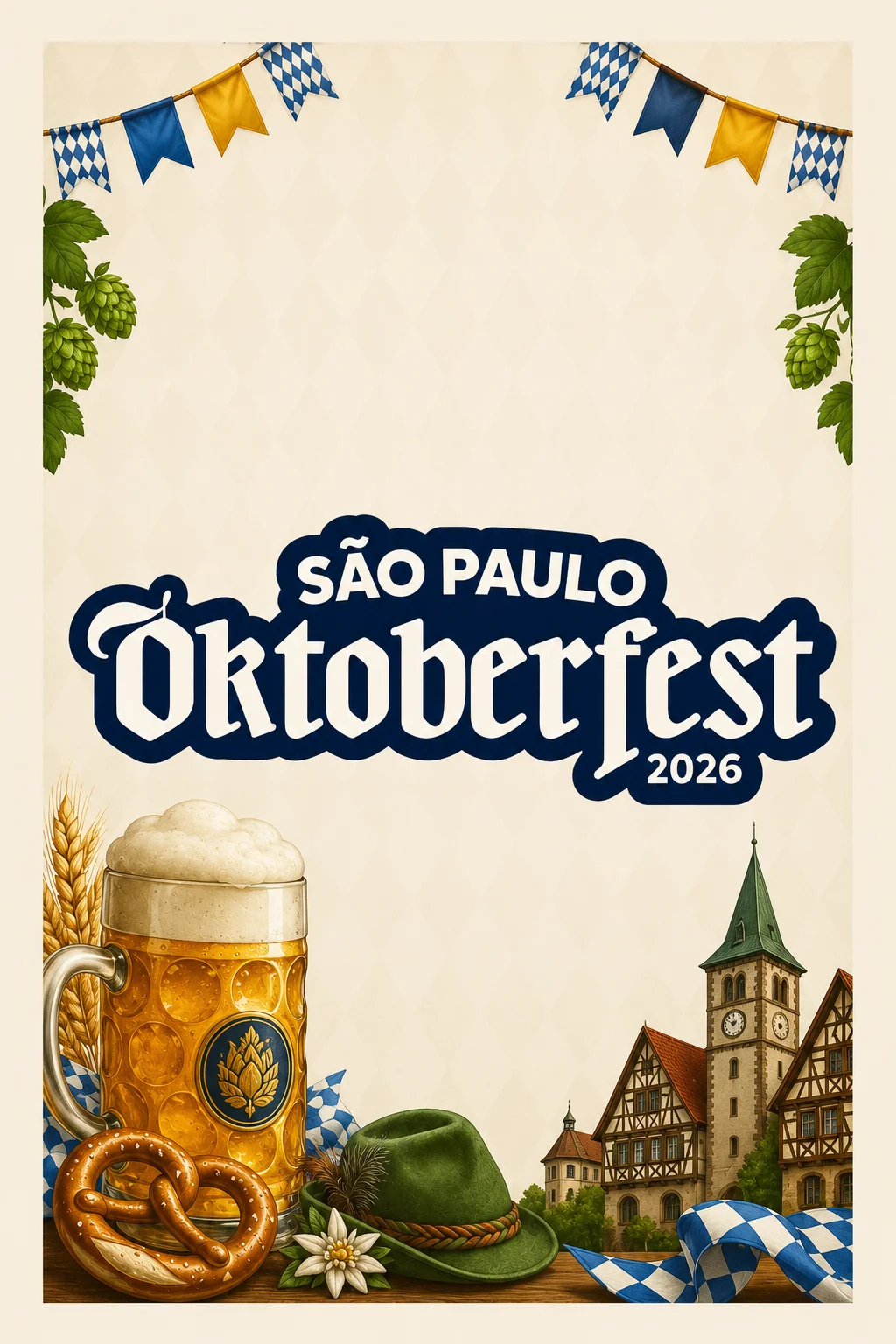 São Paulo Oktoberfest 2026 (Imagem: IA)