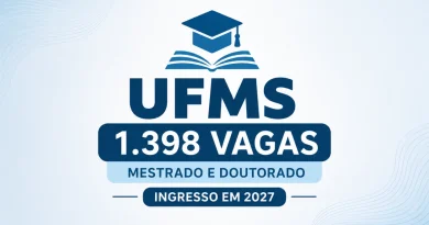 Inscrição Mestrado e Doutorado UFMS 2027