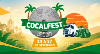 CocalFest 2026 une shows, Expoarte e tradições em Cocal do Sul de 24 a 27 de setembro