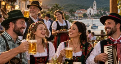 Festas Típicas de Santa Catarina 2026 (Imagem IA)