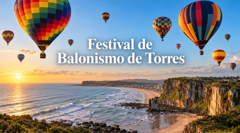 Festival de Balonismo de Torres 2027 (Imagem IA)