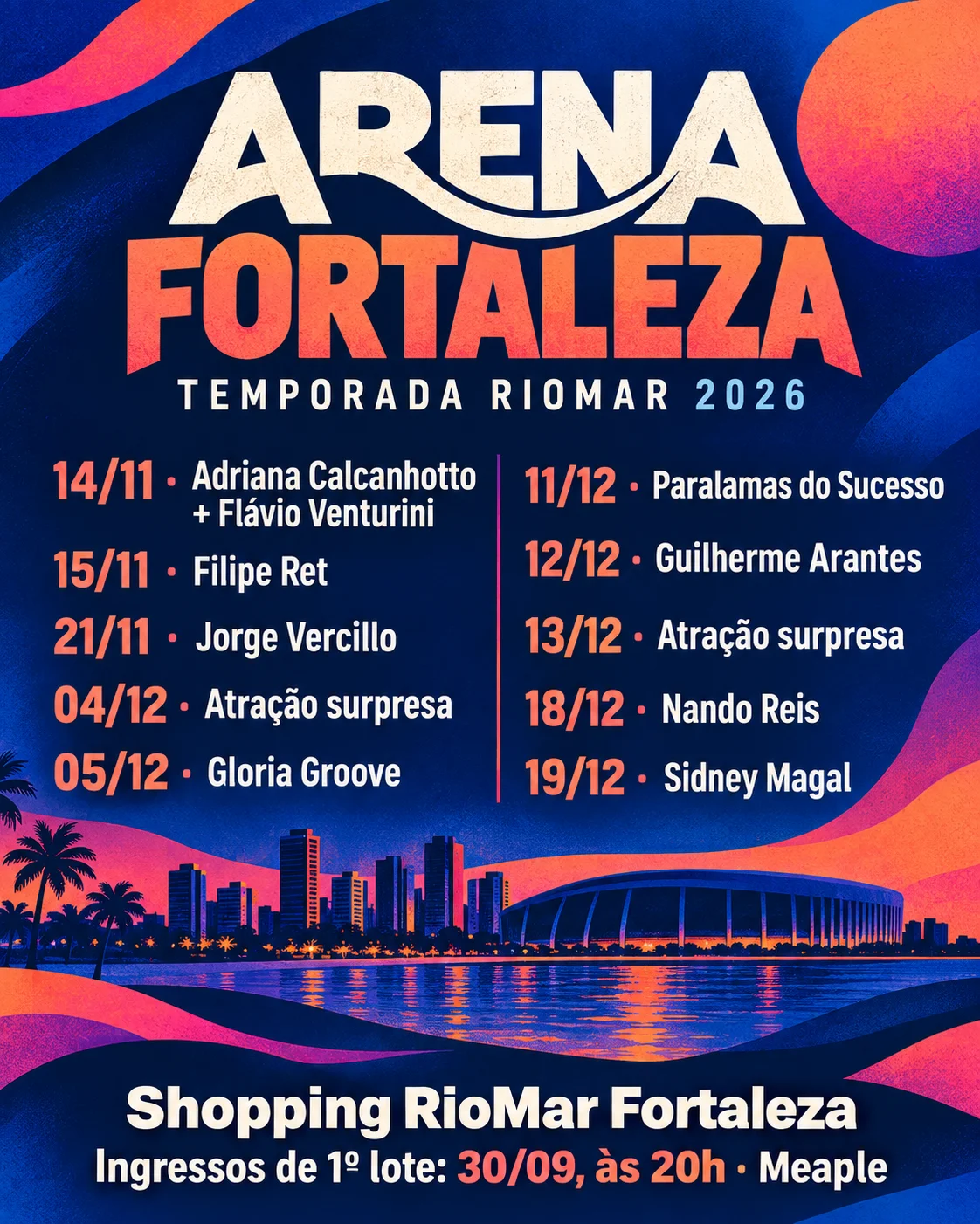 Arena Fortaleza 2026 (Imagem IA)