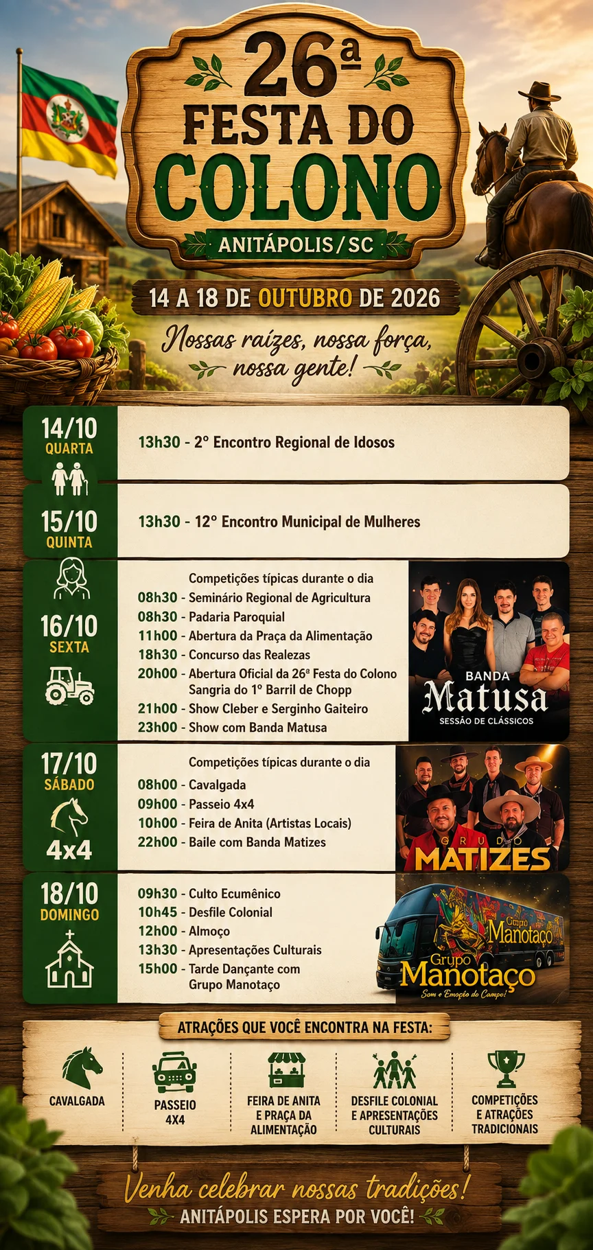 informações festa do colono 2026