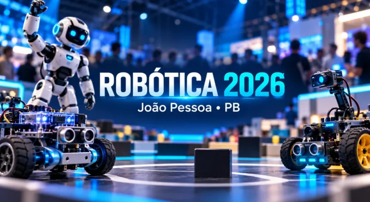 Robótica 2026 acontecerá em João Pessoa de 23 a 29 de novembro com visita gratuita