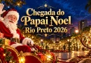 datas da chegada do papai noel em rio preto 2026