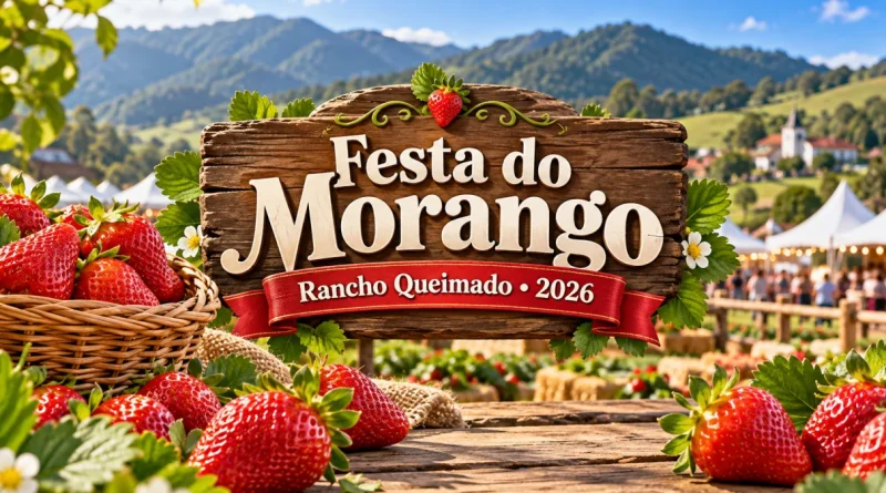 Festa do Morango de Rancho Queimado 2026 (Imagem IA)
