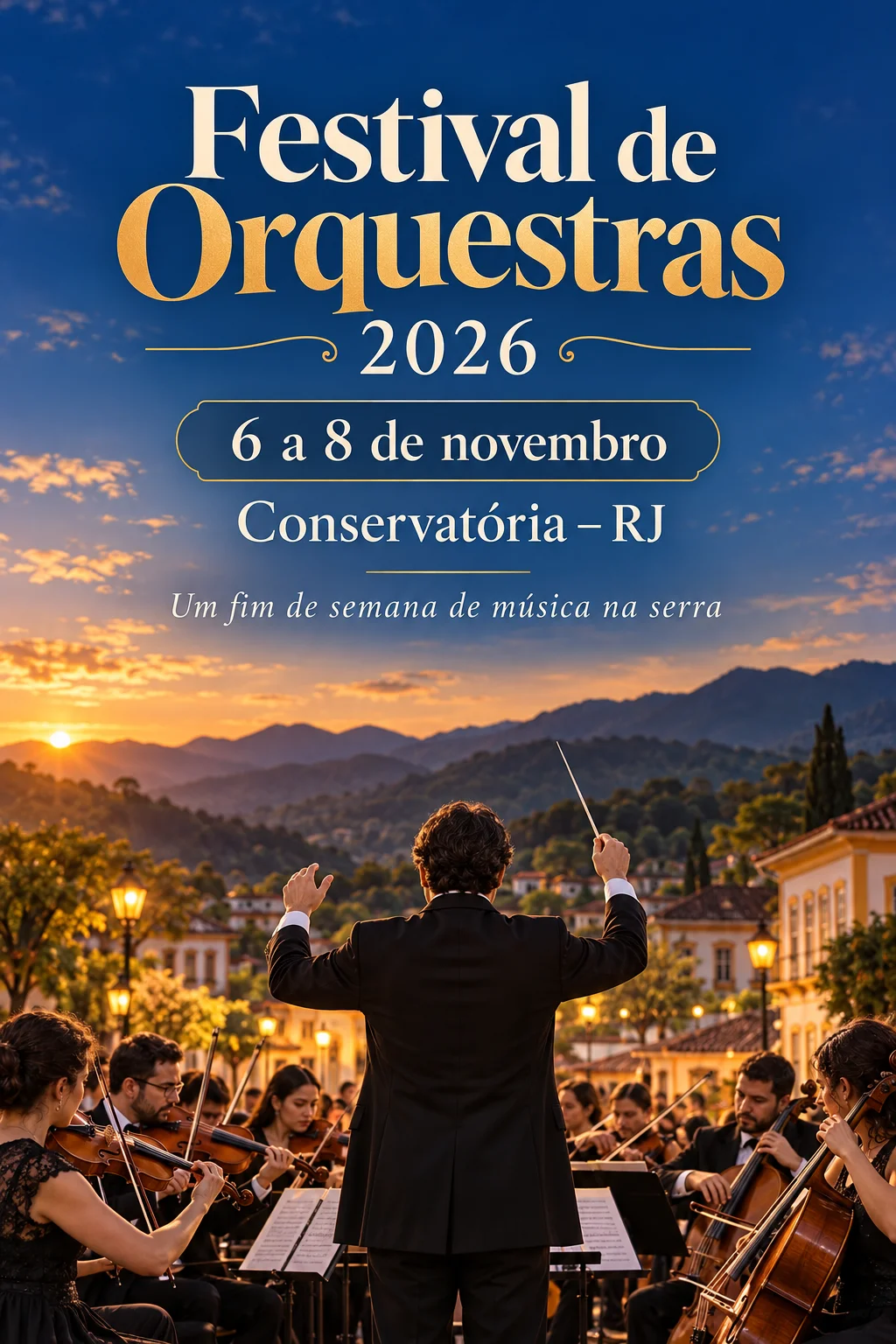Festival de Orquestra 2026 em Conservatória (Imagem IA)