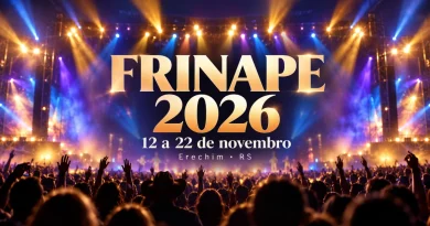 Frinape 2026 divulga shows de Panda, Leonardo e Ana Castela em Erechim informações frinape 2026
