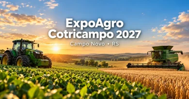 ExpoAgro Cotricampo 2027: Campo Novo recebe a feira entre 24 e 27 de fevereiro no RS informações expoagro cotricampo 2027