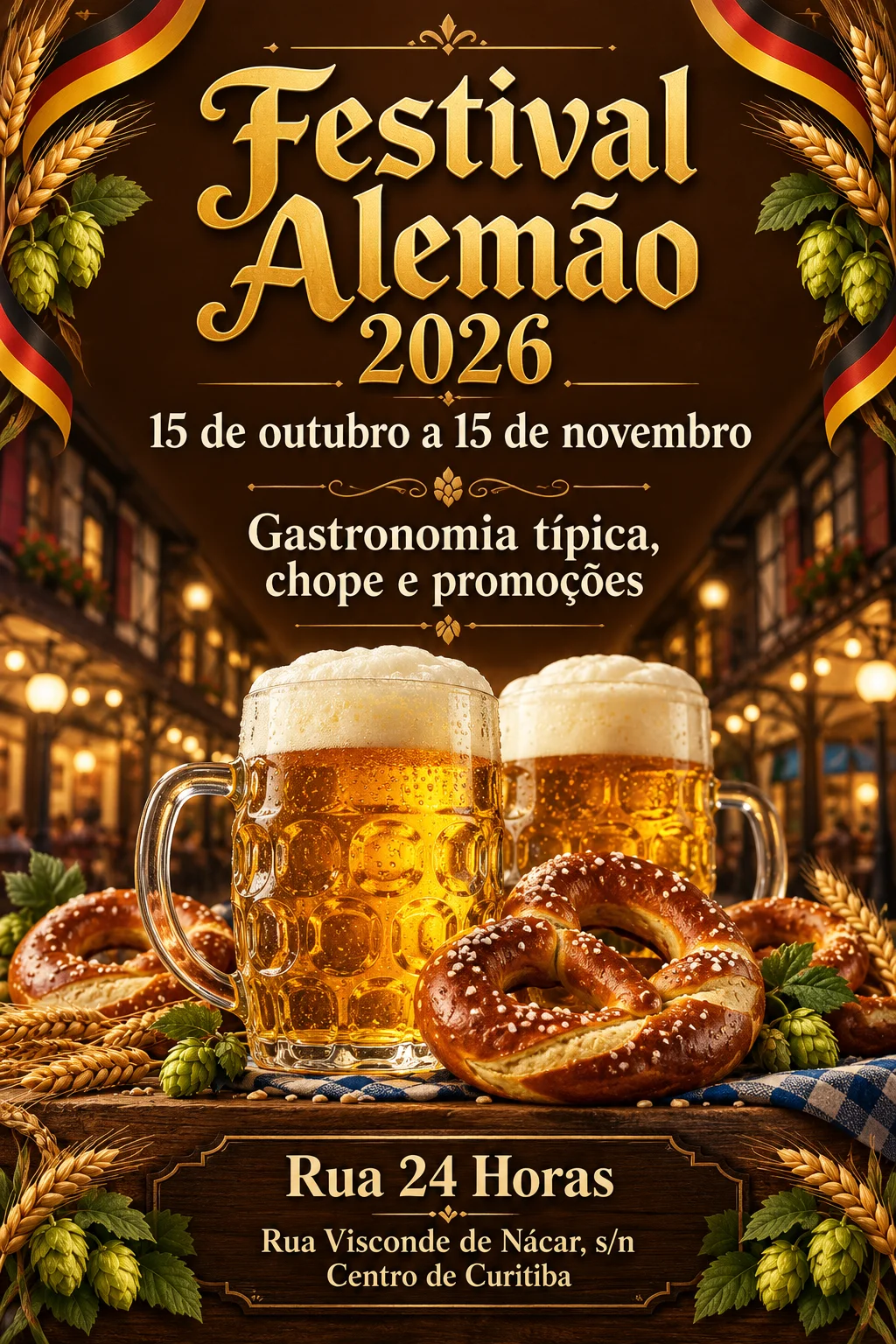 Festival Alemão 2026 (Imagem IA)