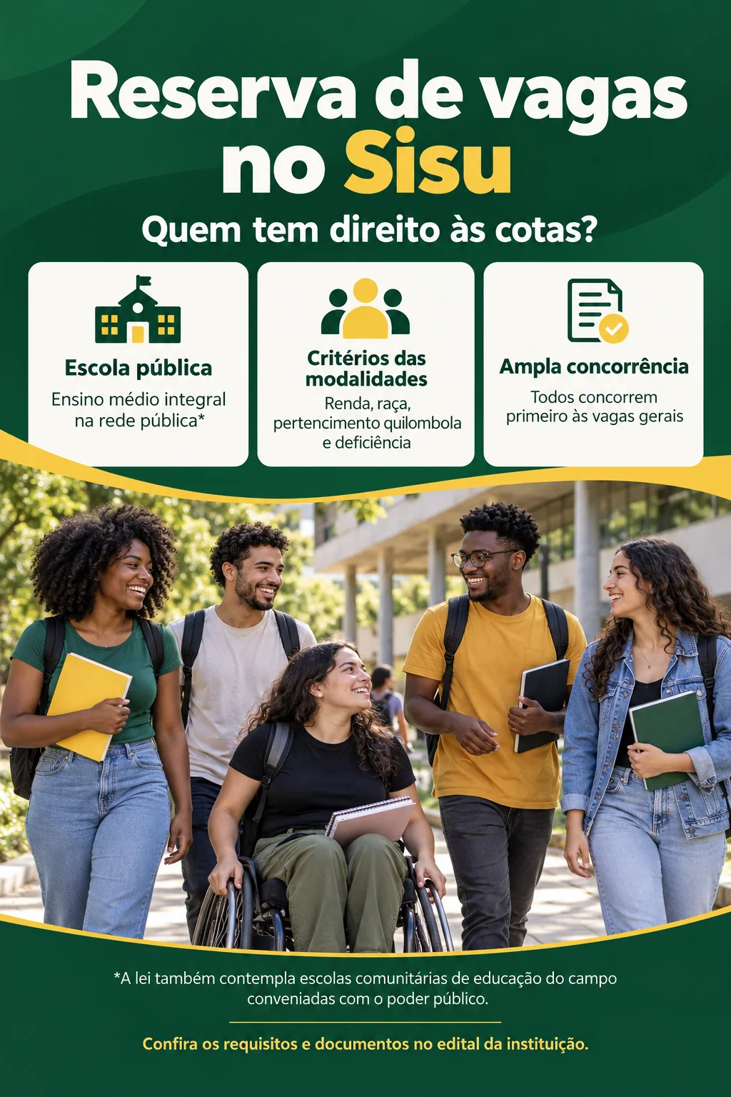 Reserva de vagas no Sisu (Imagem IA)