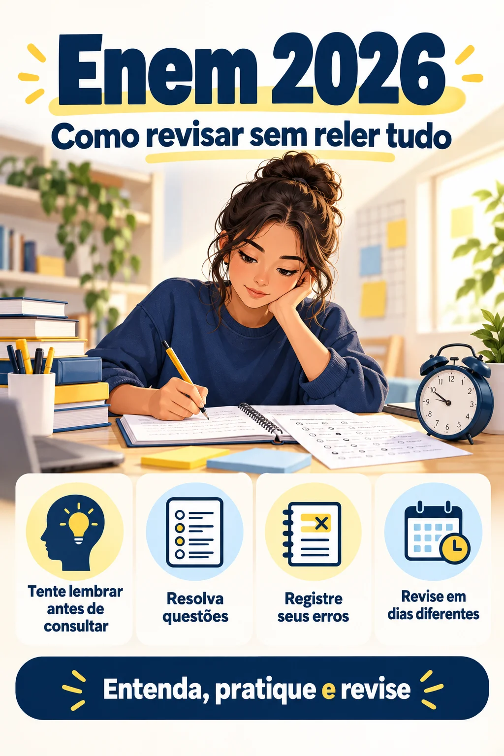 Revisão Enem 2026 (Imagem IA)